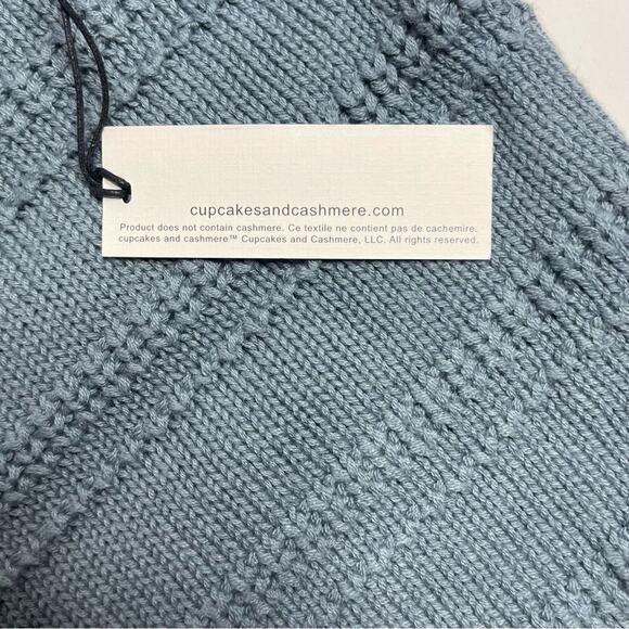 Cupcake And Cashmere Chunky Cable Knit High Low Sweater Oversized Size X Large - Picture 6 of 8